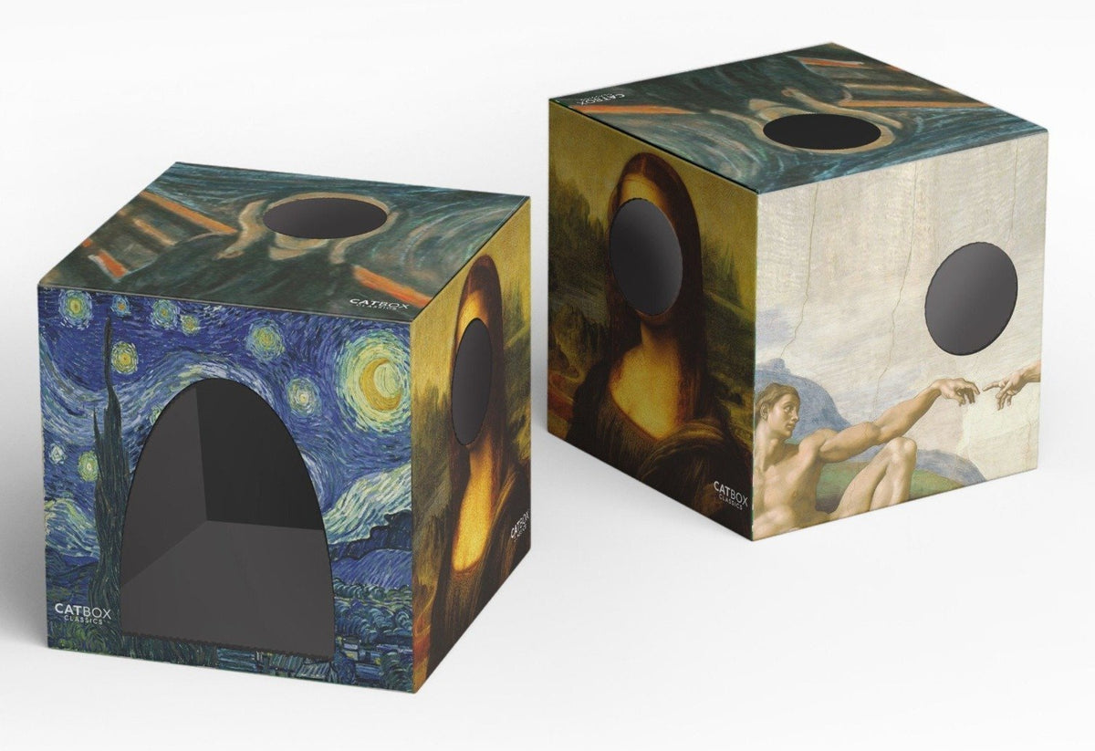 Cat Painted Wooden Box – Alphe's Corner