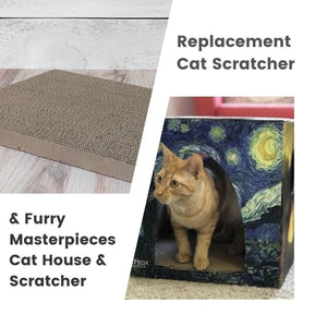 Any Cat House + Additional Scratcher - Cat Box Classics