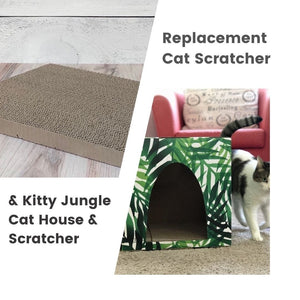 Any Cat House + Additional Scratcher - Cat Box Classics